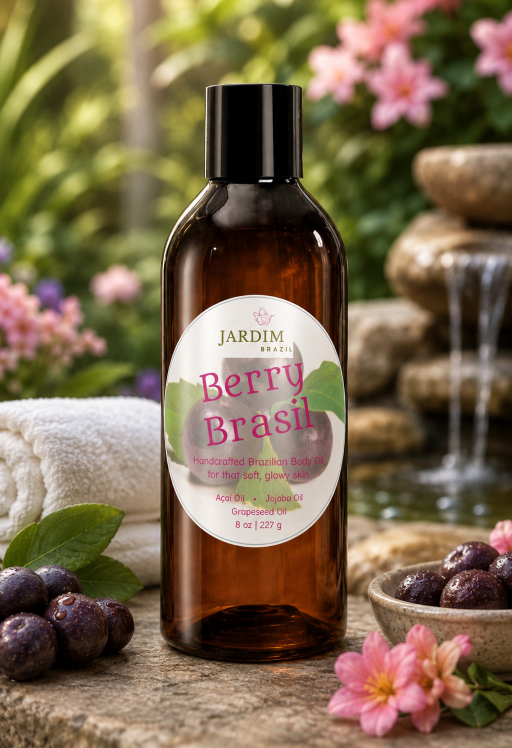 BERRY BRASIL Açaí infused Handcrafted Brazilian Body Oil