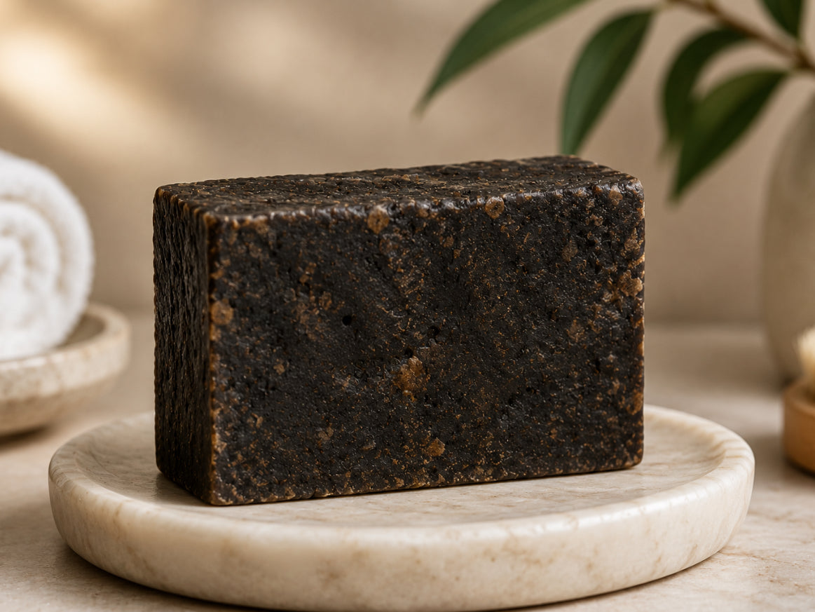 EARTH’S ELEMENTS Handcrafted Organic African Black  Soap